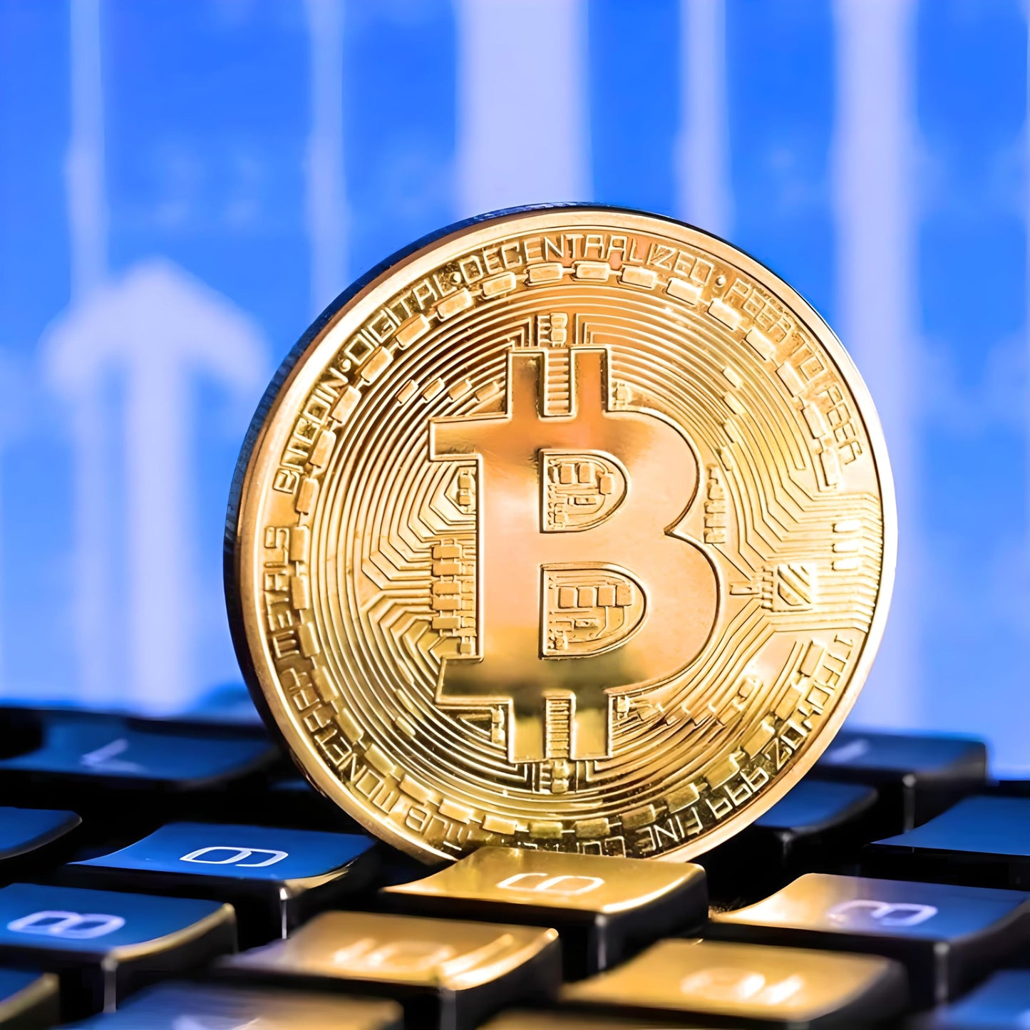 Silver-Plated Bitcoin Collectible Coin - Round Commemorative Bitcoin Replica for Collectors