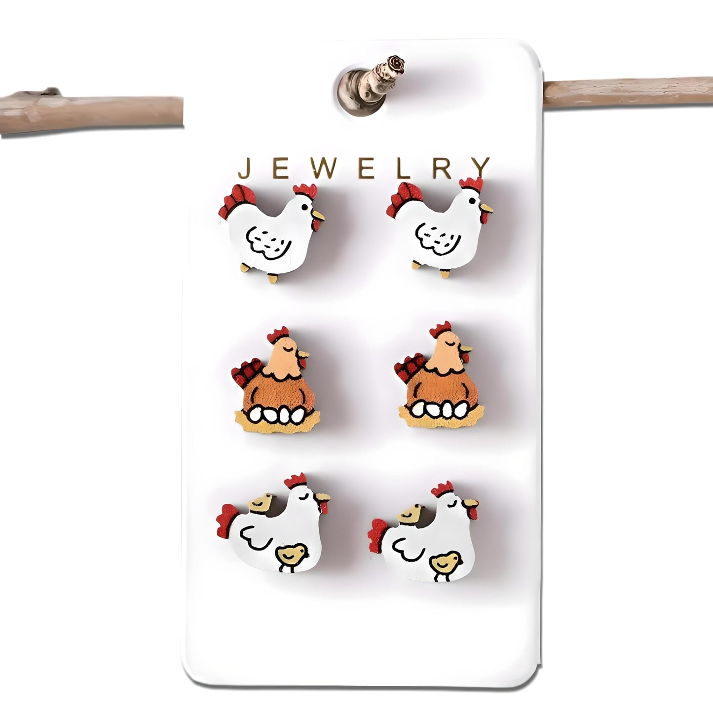 Cute Taco Stud Earrings Set, 3 Pairs of Mexican Cinco de Mayo Food Jewelry, Different Facial Expressions - 0.59 inch