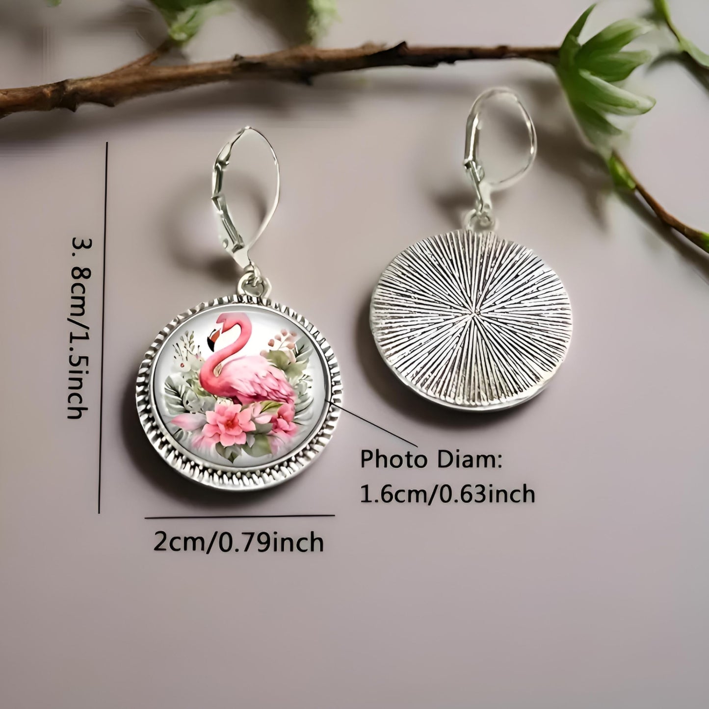Flamingo Jewelry Earrings - Stainless Steel Pink Earrings, Flamingo Jewelry Gift