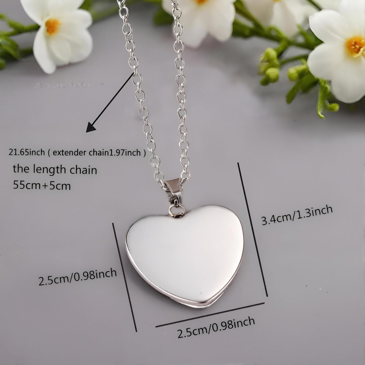 Cute Exquisite Giraffe Animal Detail Heart Pendant Necklace, Stainless Steel Chain- Christmas, Birthday, or Party Gift For Women