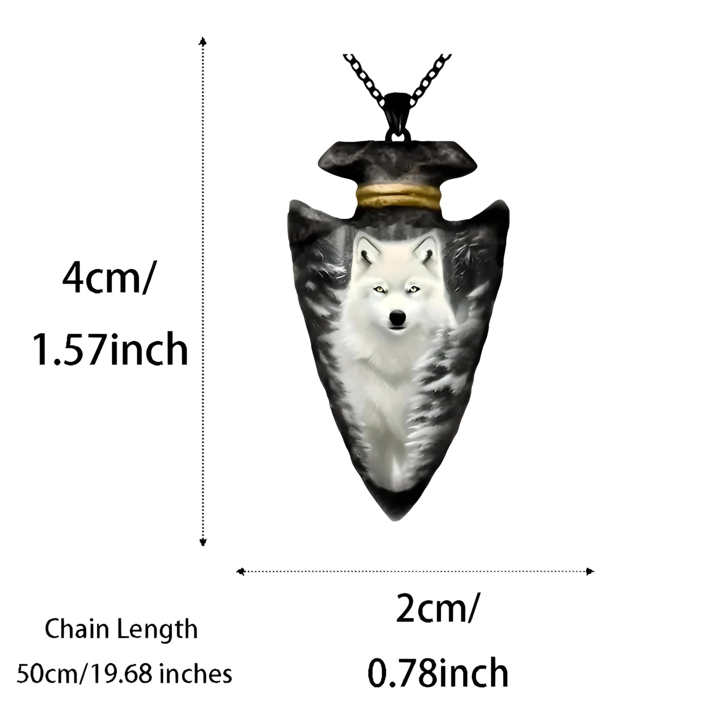 SUPAC Bald Eagle Triangle Pendant Necklace - Fashion-Forward Hip Hop Style - Durable & Bold Accessories for Men - Gift Idea for Every Occasion