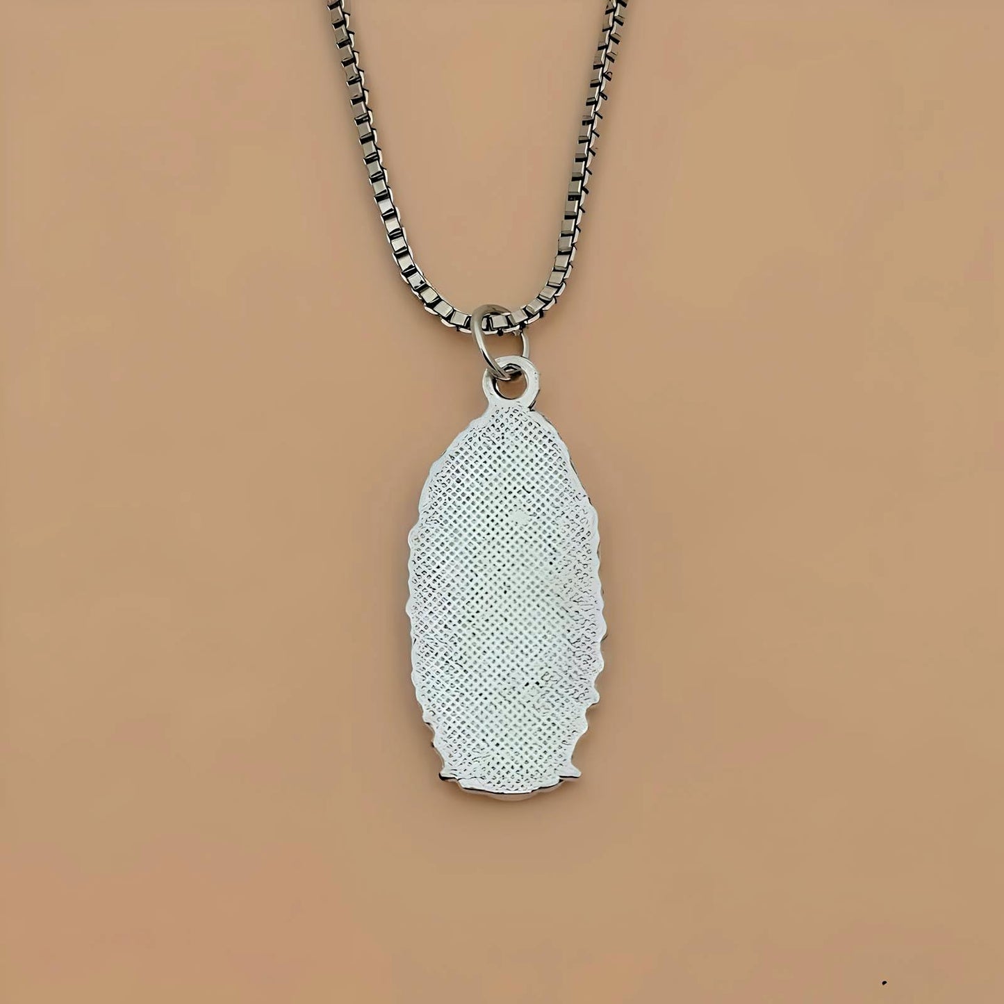 SUPAC Silver Virgin Mary Pendant Necklace, Perfectly Suited for Men and Women, Infusing Style with Spiritual Splendor - Stainless Steel Chain - Christmas or Birthday Gift