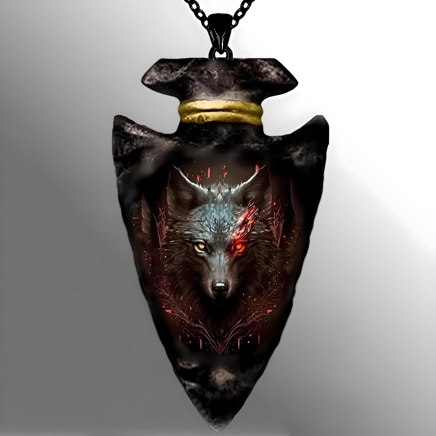 SUPAC Bald Eagle Triangle Pendant Necklace - Fashion-Forward Hip Hop Style - Durable & Bold Accessories for Men - Gift Idea for Every Occasion