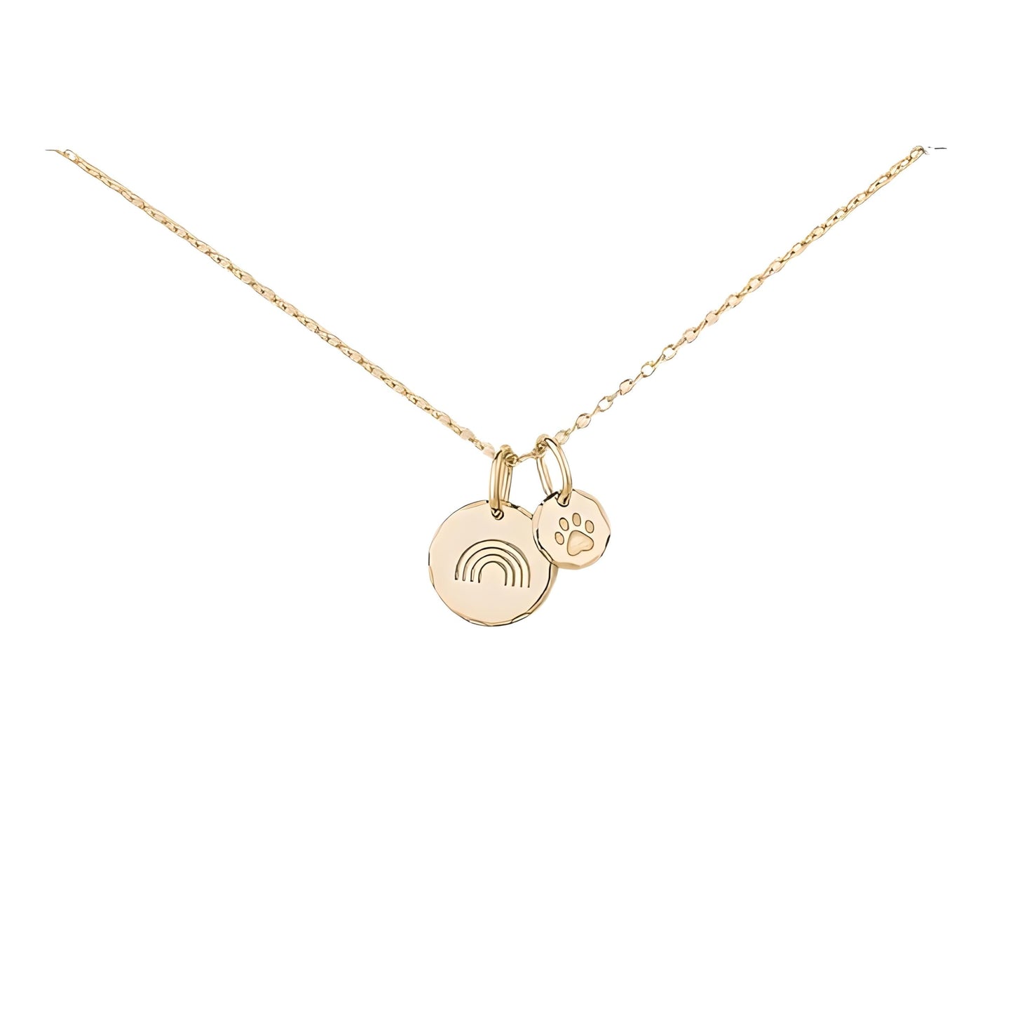 1pc Exquisite Rainbow Bridge Pet Memorial Pendant Necklace - Beautifully Crafted for Both Women & Men to Cherish Loving Memories - Memorial Jewelry with Adjustable Chain - Cat & Dog Memorial Gifts