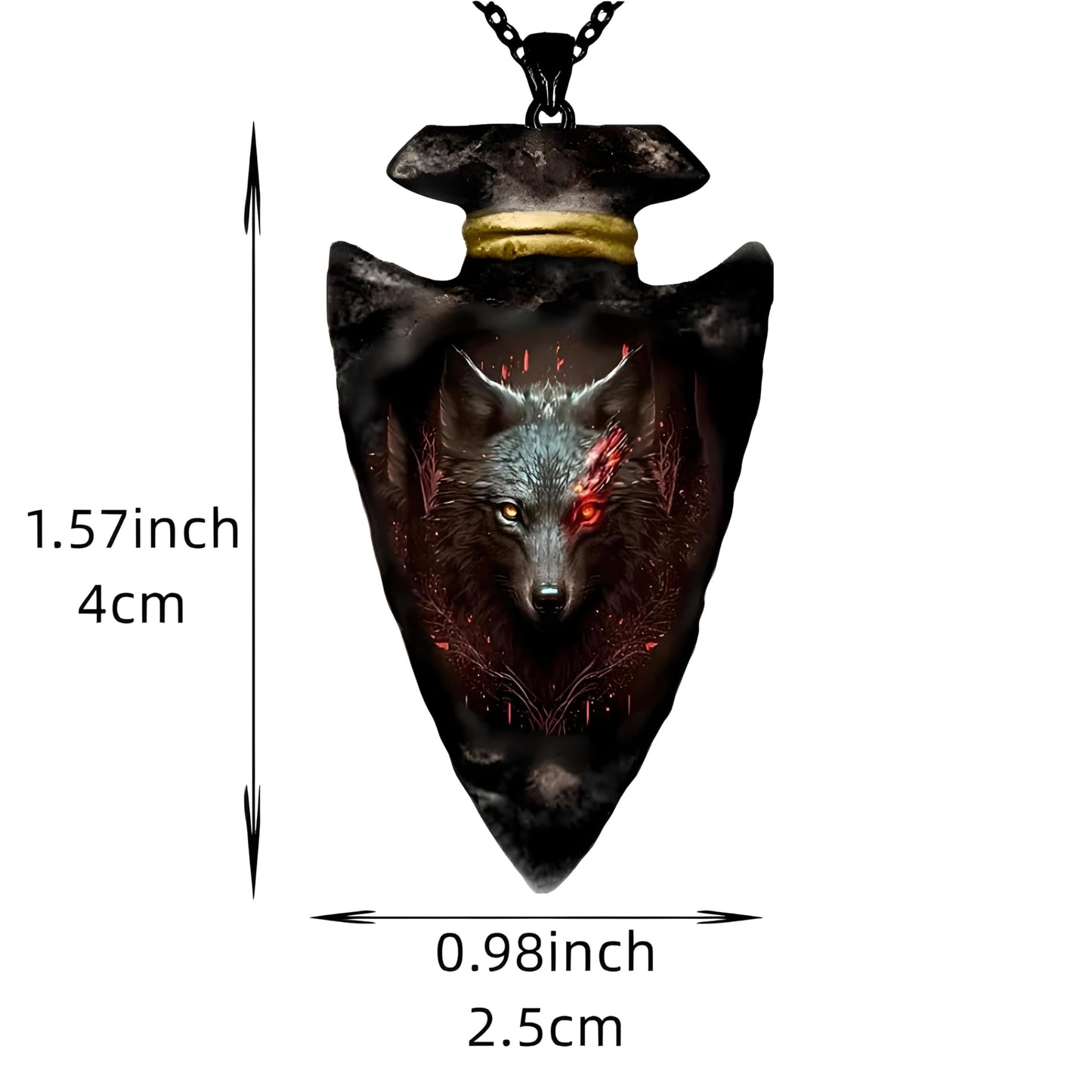 SUPAC Bald Eagle Triangle Pendant Necklace - Fashion-Forward Hip Hop Style - Durable & Bold Accessories for Men - Gift Idea for Every Occasion