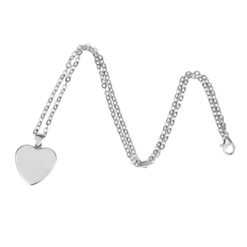 Cute Exquisite Giraffe Animal Detail Heart Pendant Necklace, Stainless Steel Chain- Christmas, Birthday, or Party Gift For Women