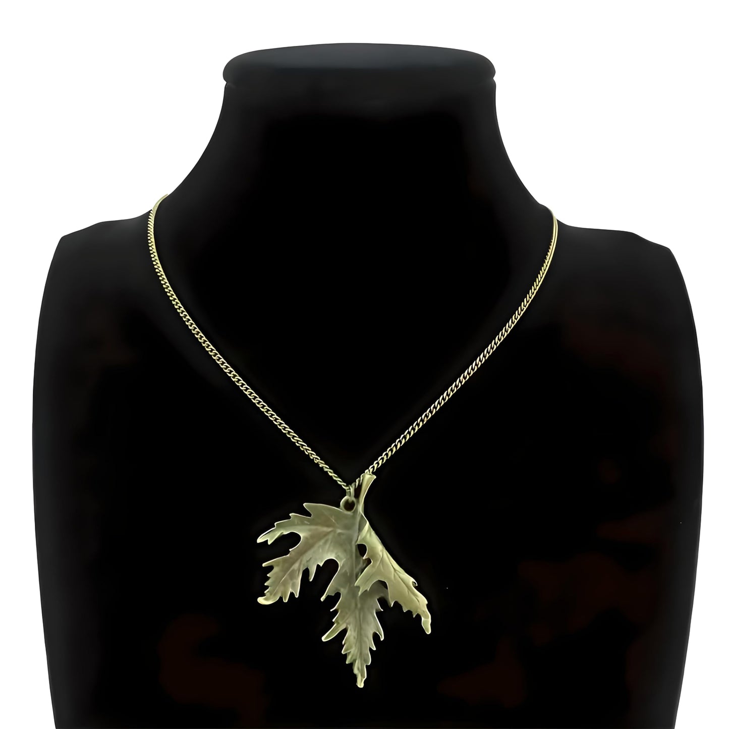 SUPAC Vintage Bronze Maple Leaf Pendant Necklace for Men and Women - Christmas or Birthday Gift