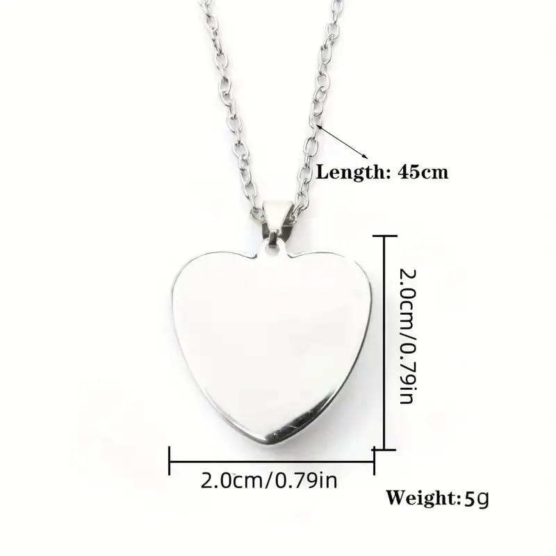 Cute Exquisite Giraffe Animal Detail Heart Pendant Necklace, Stainless Steel Chain- Christmas, Birthday, or Party Gift For Women