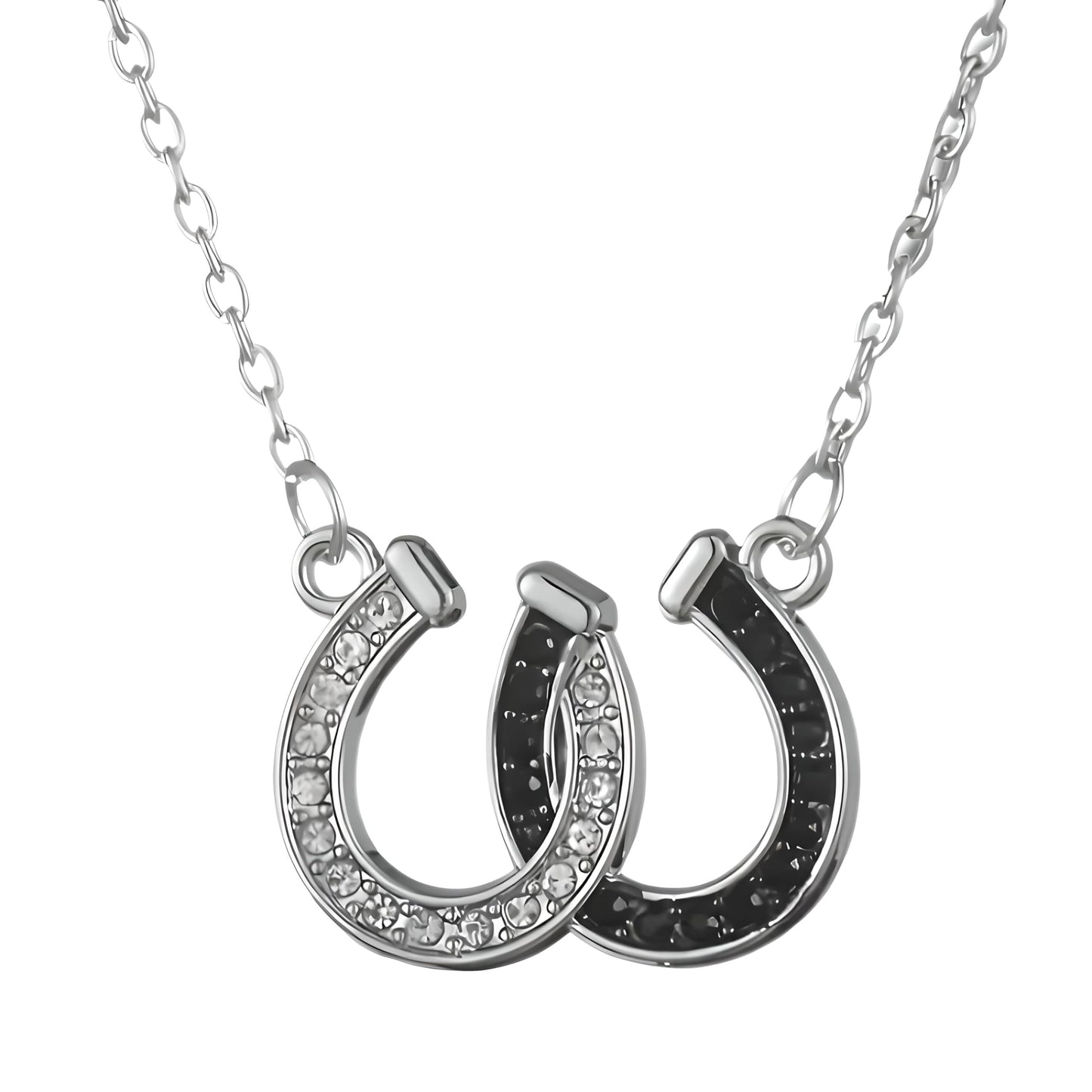 Country Heart Necklace, Infinity Heart Pendant Necklace, Horse Shoe, with 'I Love You Forever' Engraving, Country Women's Jewelry