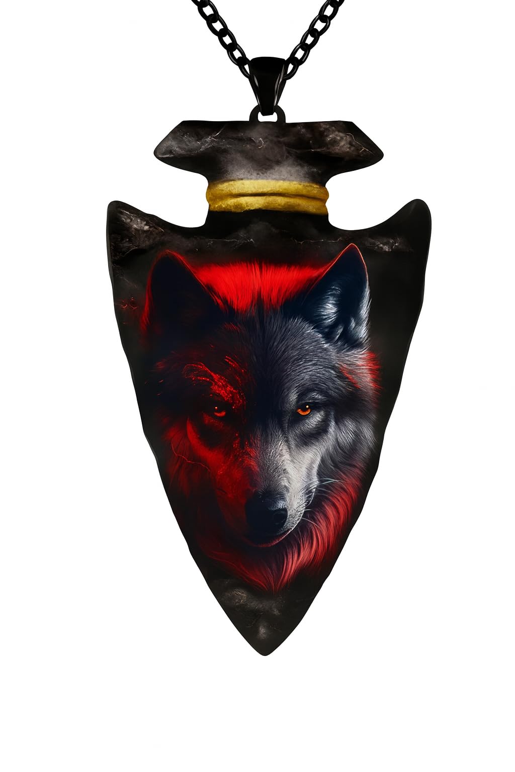 SUPAC Bald Eagle Triangle Pendant Necklace - Fashion-Forward Hip Hop Style - Durable & Bold Accessories for Men - Gift Idea for Every Occasion