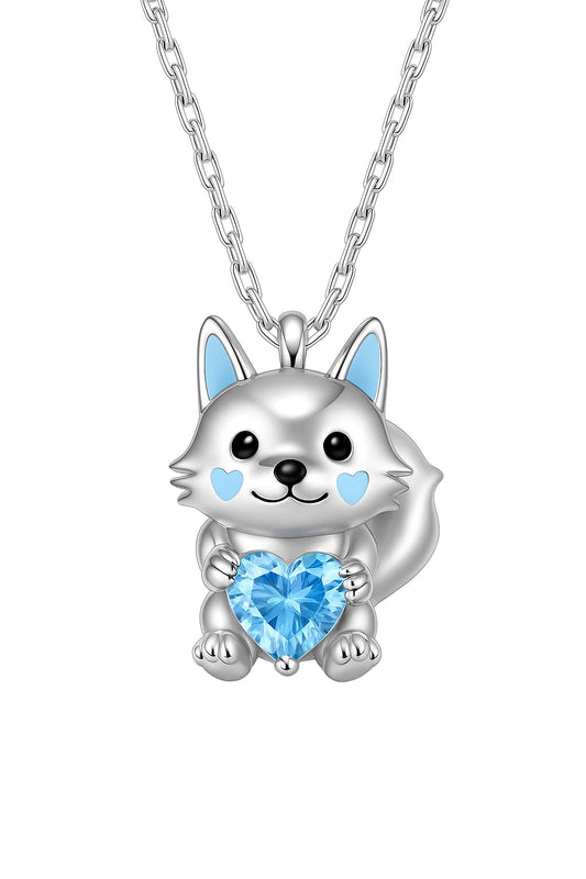 SUPAC Enchanting Wolf Pendant Necklace, Ideal for Daily Wear, Gift for Christmas, Birthday