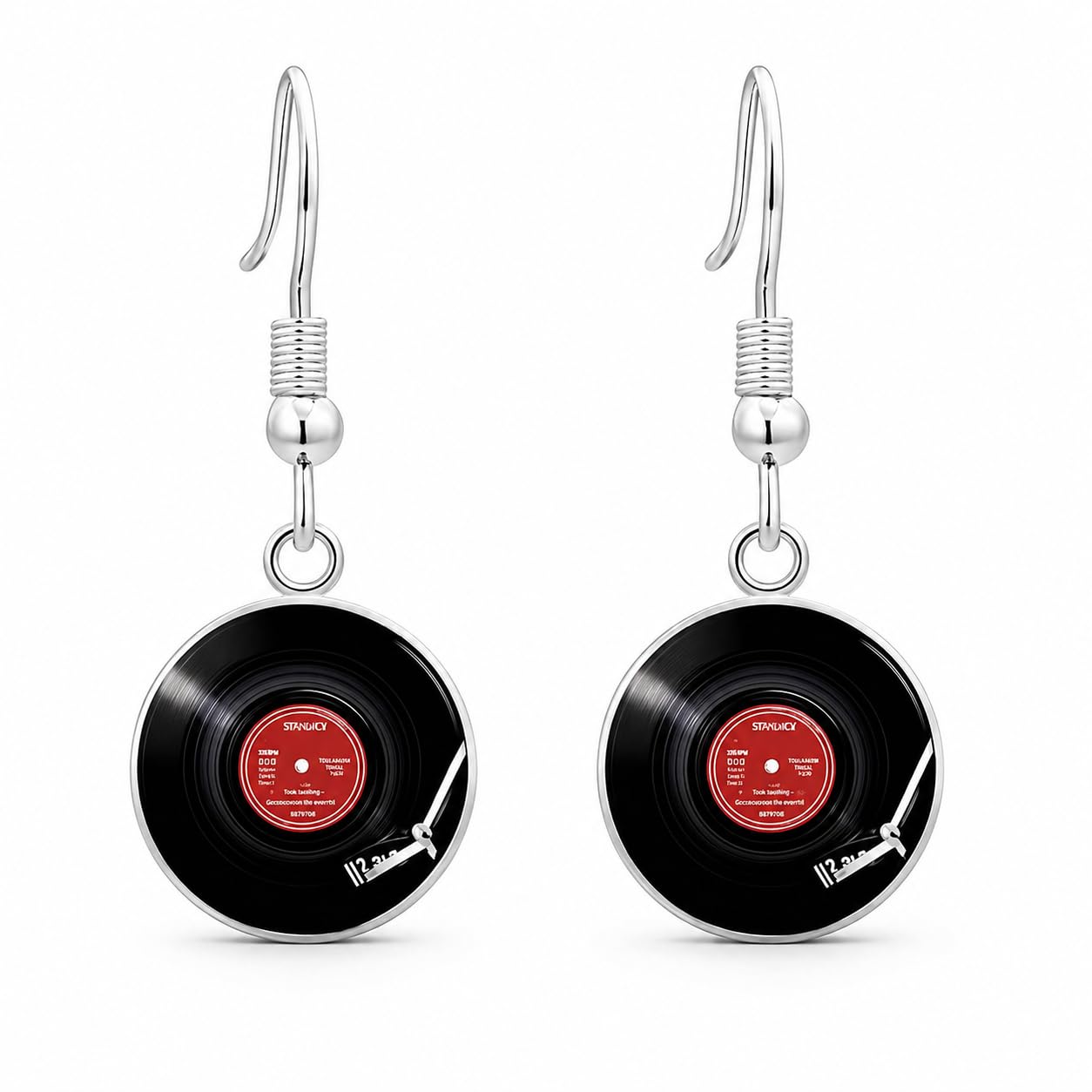 SUPAC Unique Music Record Pendant Necklace - Avant-Garde Fashion Accessory, Eye-Catching Design for Men and Women - Birthday, Christmas Gift or Personalized Jewelry