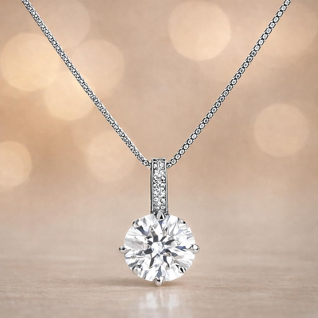 Sparkling Shiny Simulated Diamond Necklace for Women, Featuring Zircon Water Drop Pendant Clavicle Chain – Dazzling Elegant Gift - Wedding Party Jewelry to Illuminate Every Moment! - Christmas or Birthday Gift