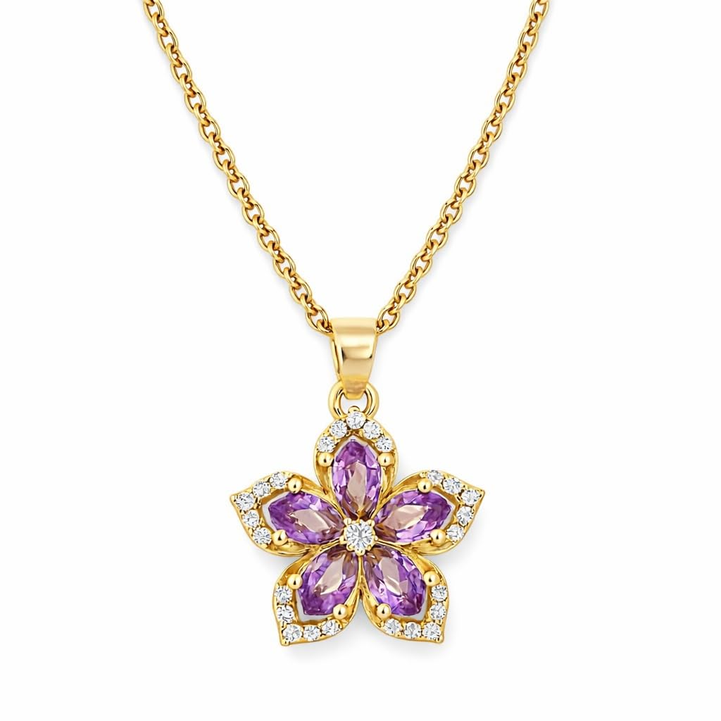 SUPAC Exquisite 360° Rotatable White Blossom Pendant Necklace - Fashion Decompression Jewelry with Adjustable Chain - Birthday Gift for Women, Lovers, Friends, and Family
