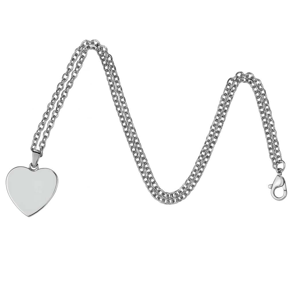 SUPAC Vibrant Landscape Lighthouse Heart Pendant Necklace, Stainless Steel Chain - Christmas, Holiday, or Birthday Gift