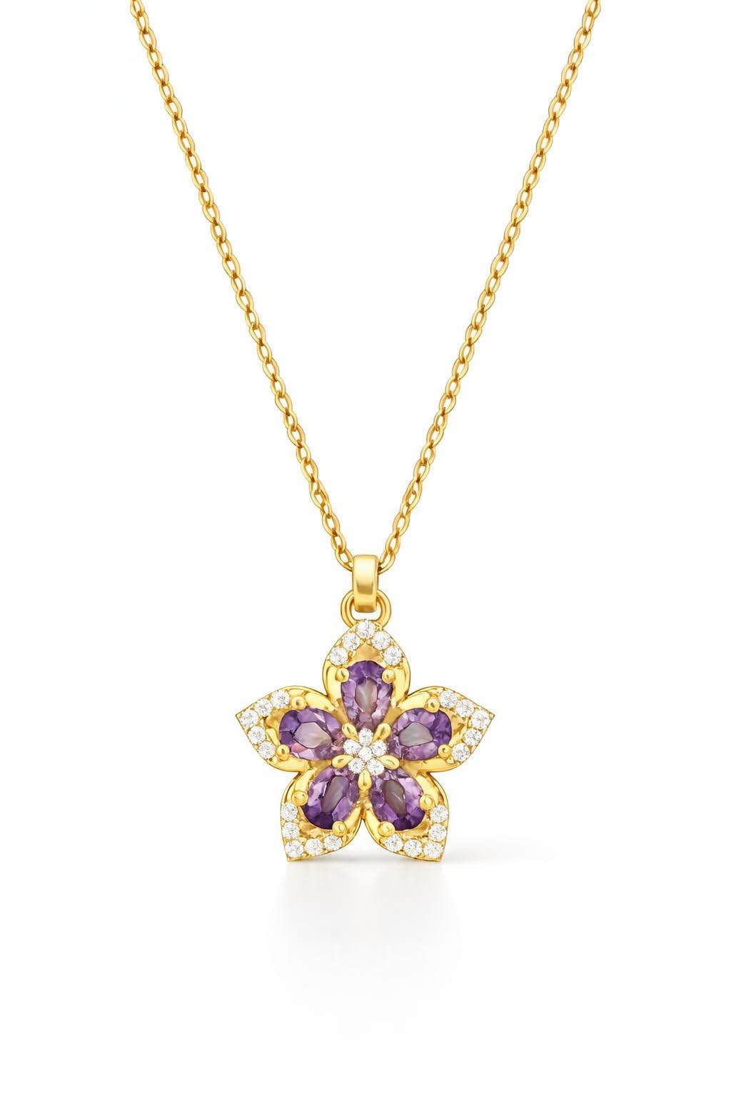 SUPAC Exquisite 360° Rotatable White Blossom Pendant Necklace - Fashion Decompression Jewelry with Adjustable Chain - Birthday Gift for Women, Lovers, Friends, and Family