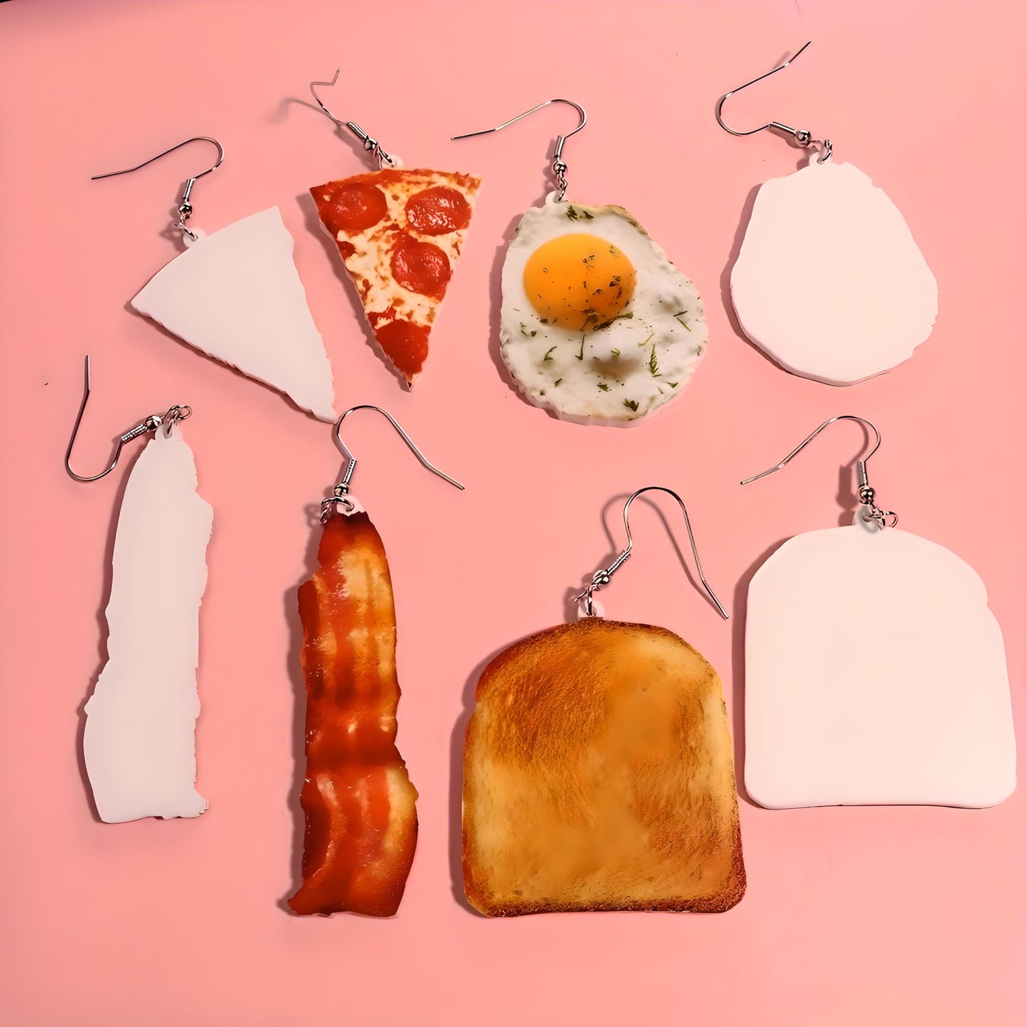 Miniature Food Dangle Earrings, Assorted Desserts and Snacks, Fashion Food Jewelry - Food Earring Gift