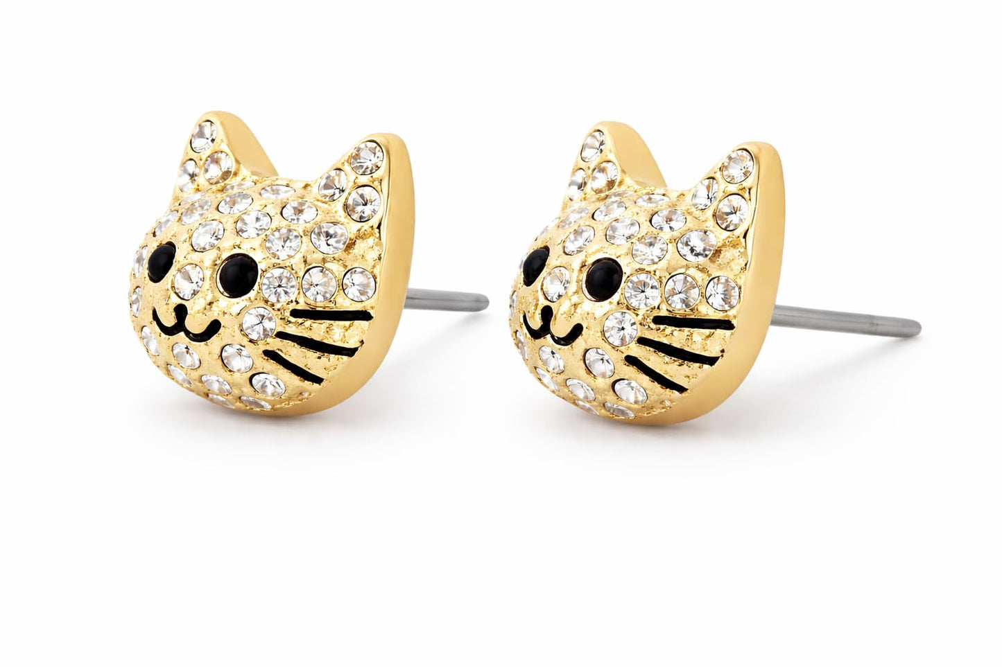 Dog Lovers' Earrings, Different Dog Breed Stud Earrings with Crystals, Rose Gold and Silver Tone - Party, Birthday, or Christmas Gift
