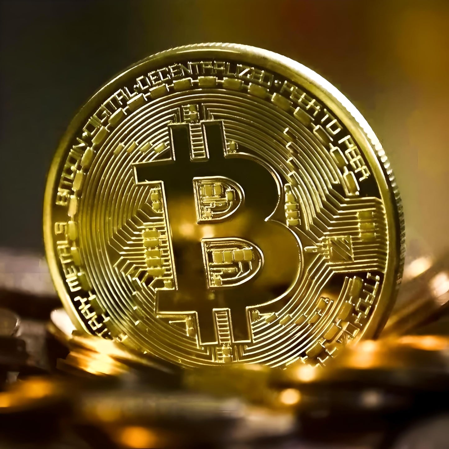 Silver-Plated Bitcoin Collectible Coin - Round Commemorative Bitcoin Replica for Collectors
