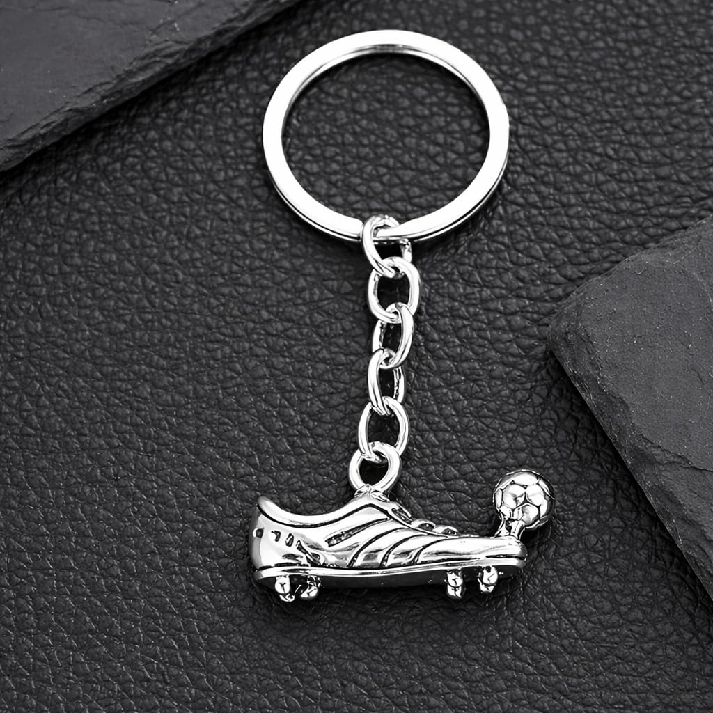 Soccer Cleats and Ball Silver or Gold Necklace – Show Your Love for the Beautiful Game!", - Score Style Points On and Off the Field! Stainless Steel Soccer Fan Pendant - Hip-Hop Street Style Necklace, Durable & Fashion-Forward SUPAC