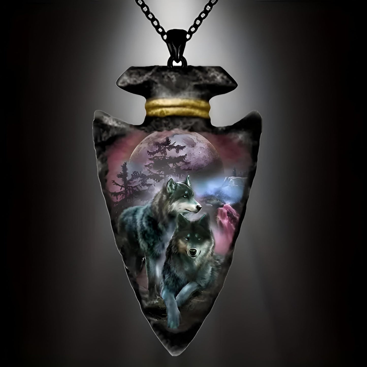 SUPAC Bald Eagle Triangle Pendant Necklace - Fashion-Forward Hip Hop Style - Durable & Bold Accessories for Men - Gift Idea for Every Occasion