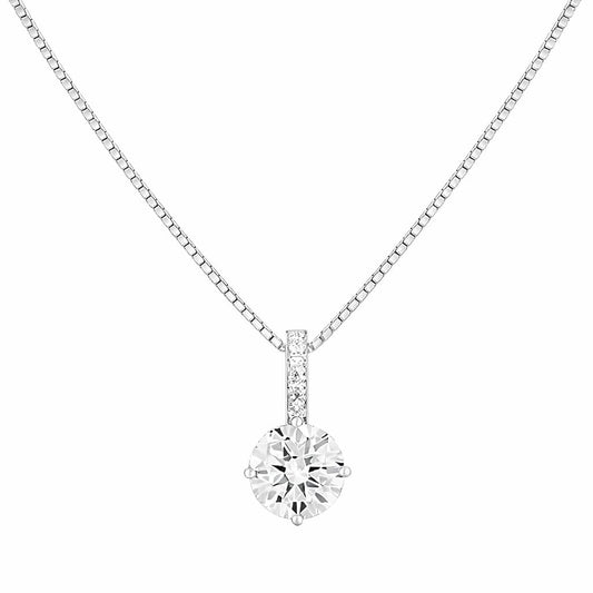 Sparkling Shiny Simulated Diamond Necklace for Women, Featuring Zircon Water Drop Pendant Clavicle Chain – Dazzling Elegant Gift - Wedding Party Jewelry to Illuminate Every Moment! - Christmas or Birthday Gift