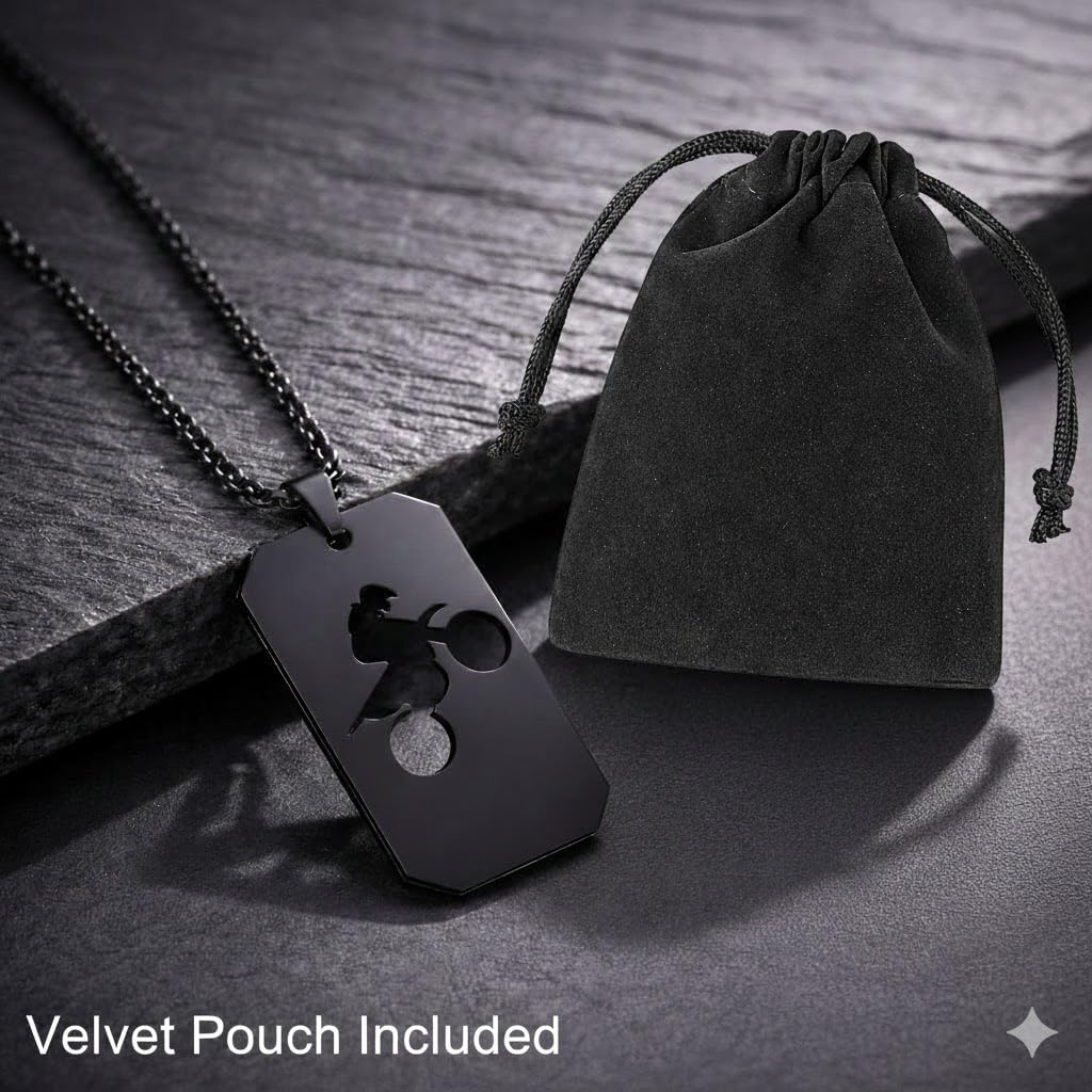 1pc Unisex Stainless Steel Dog Tag Necklace with Motorcycle/Dirt Bike Pendant - Boho Style, Pendant Chain, No Precious Metal Plating - Fashion Punk Hip Hop Jewelry Gift