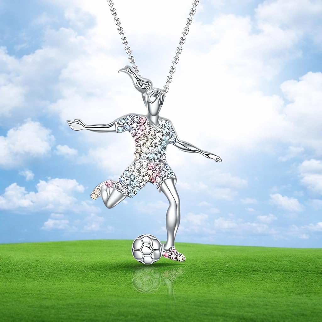 Soccer Cleats and Ball Silver or Gold Necklace – Show Your Love for the Beautiful Game!", - Score Style Points On and Off the Field! Stainless Steel Soccer Fan Pendant - Hip-Hop Street Style Necklace, Durable & Fashion-Forward SUPAC