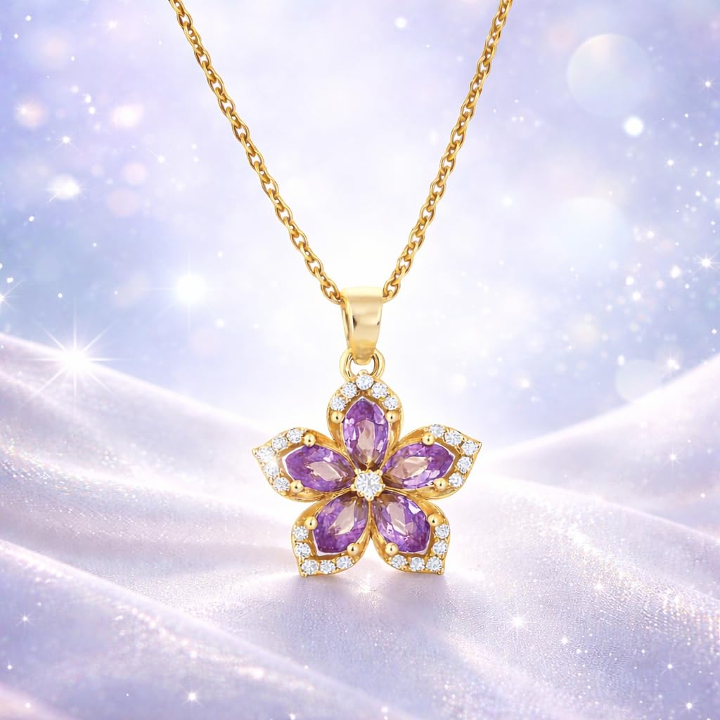SUPAC Exquisite 360° Rotatable White Blossom Pendant Necklace - Fashion Decompression Jewelry with Adjustable Chain - Birthday Gift for Women, Lovers, Friends, and Family