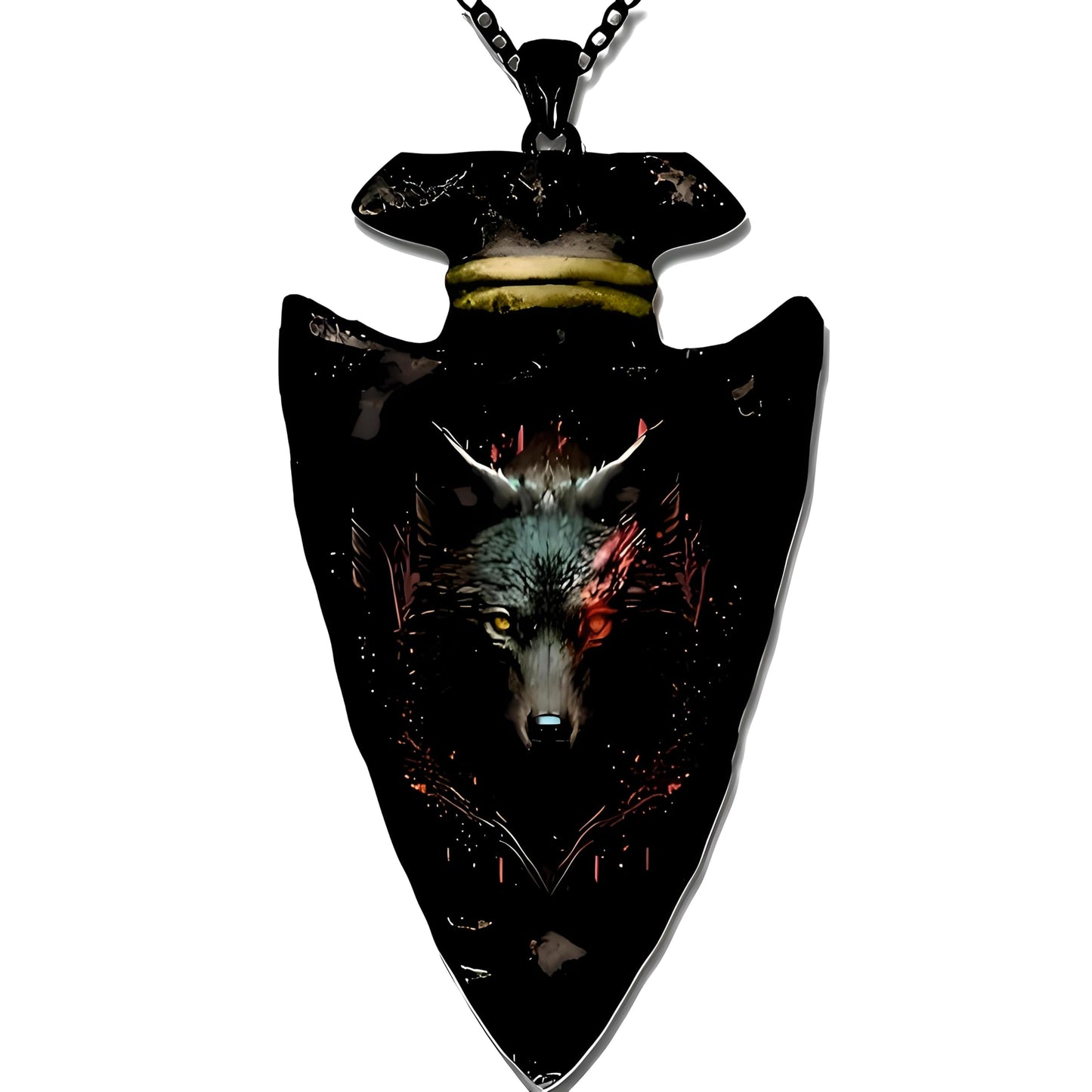 SUPAC Bald Eagle Triangle Pendant Necklace - Fashion-Forward Hip Hop Style - Durable & Bold Accessories for Men - Gift Idea for Every Occasion