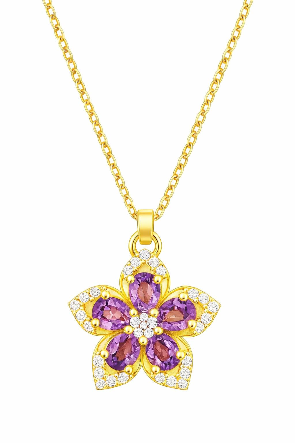 SUPAC Exquisite 360° Rotatable White Blossom Pendant Necklace - Fashion Decompression Jewelry with Adjustable Chain - Birthday Gift for Women, Lovers, Friends, and Family