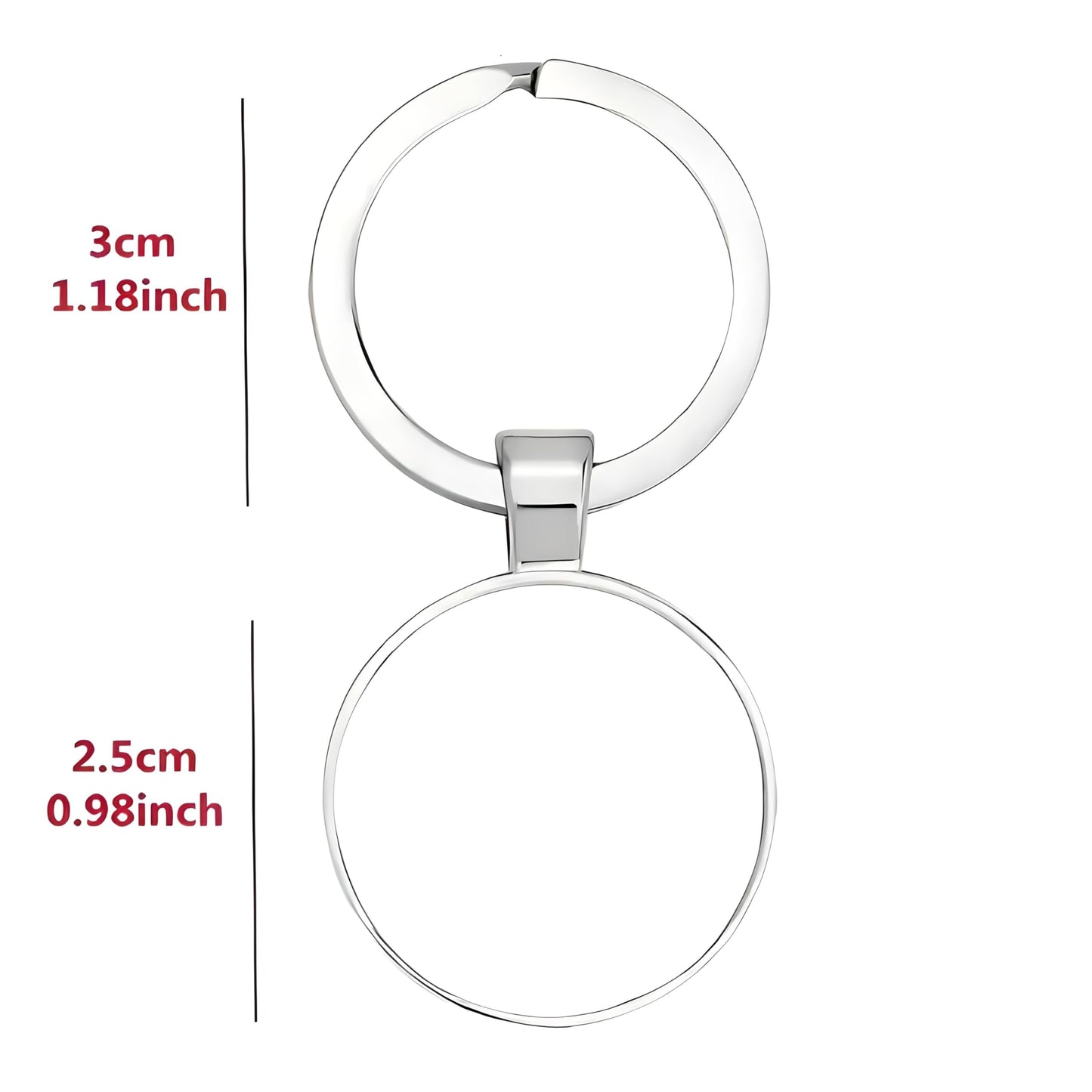 1pc Unique Bear With Forest Background Shaped Metal Keychain - Fashionable Circular Animal Keyring for Men and Friends