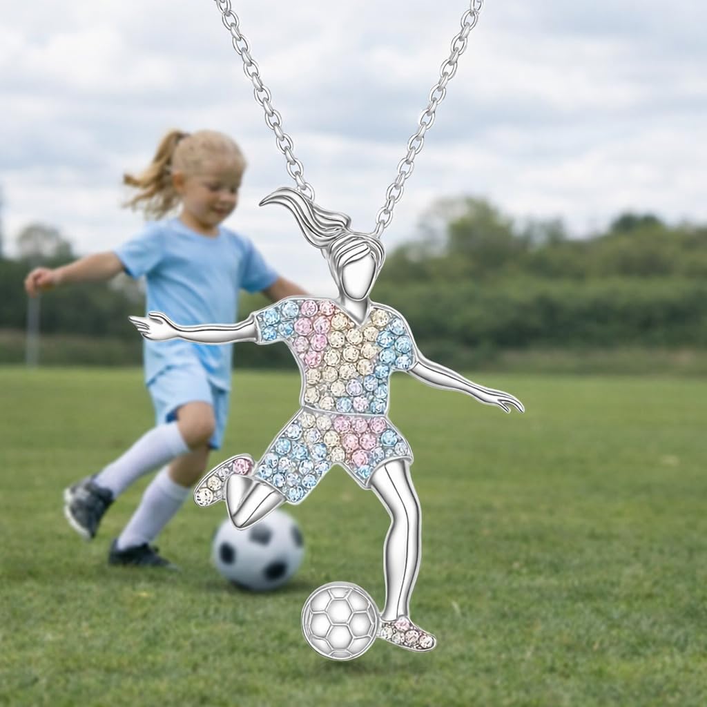 Soccer Cleats and Ball Silver or Gold Necklace – Show Your Love for the Beautiful Game!", - Score Style Points On and Off the Field! Stainless Steel Soccer Fan Pendant - Hip-Hop Street Style Necklace, Durable & Fashion-Forward SUPAC