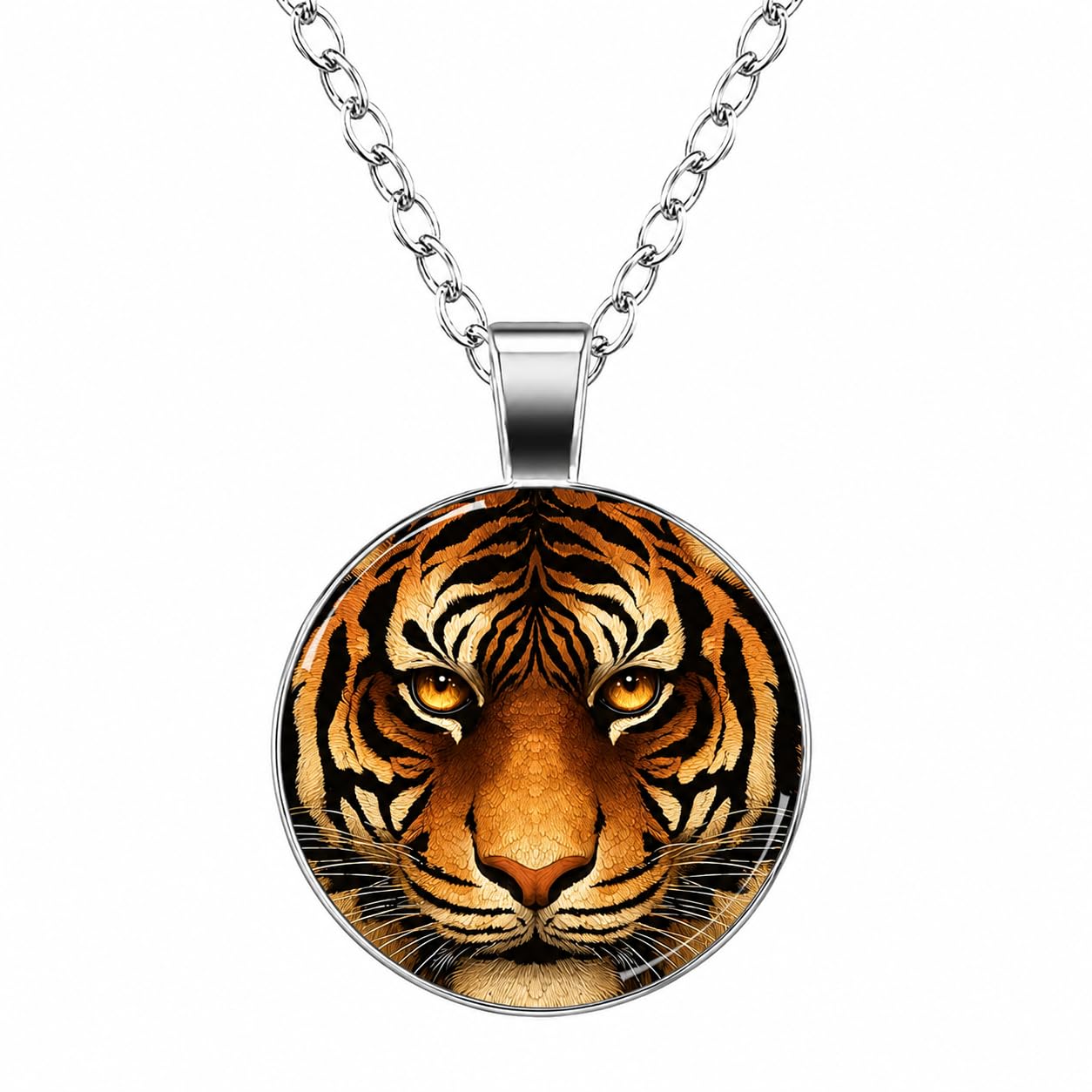 Fierce Tiger Heart Pendant Necklace - Elegant Jewelry Gift
