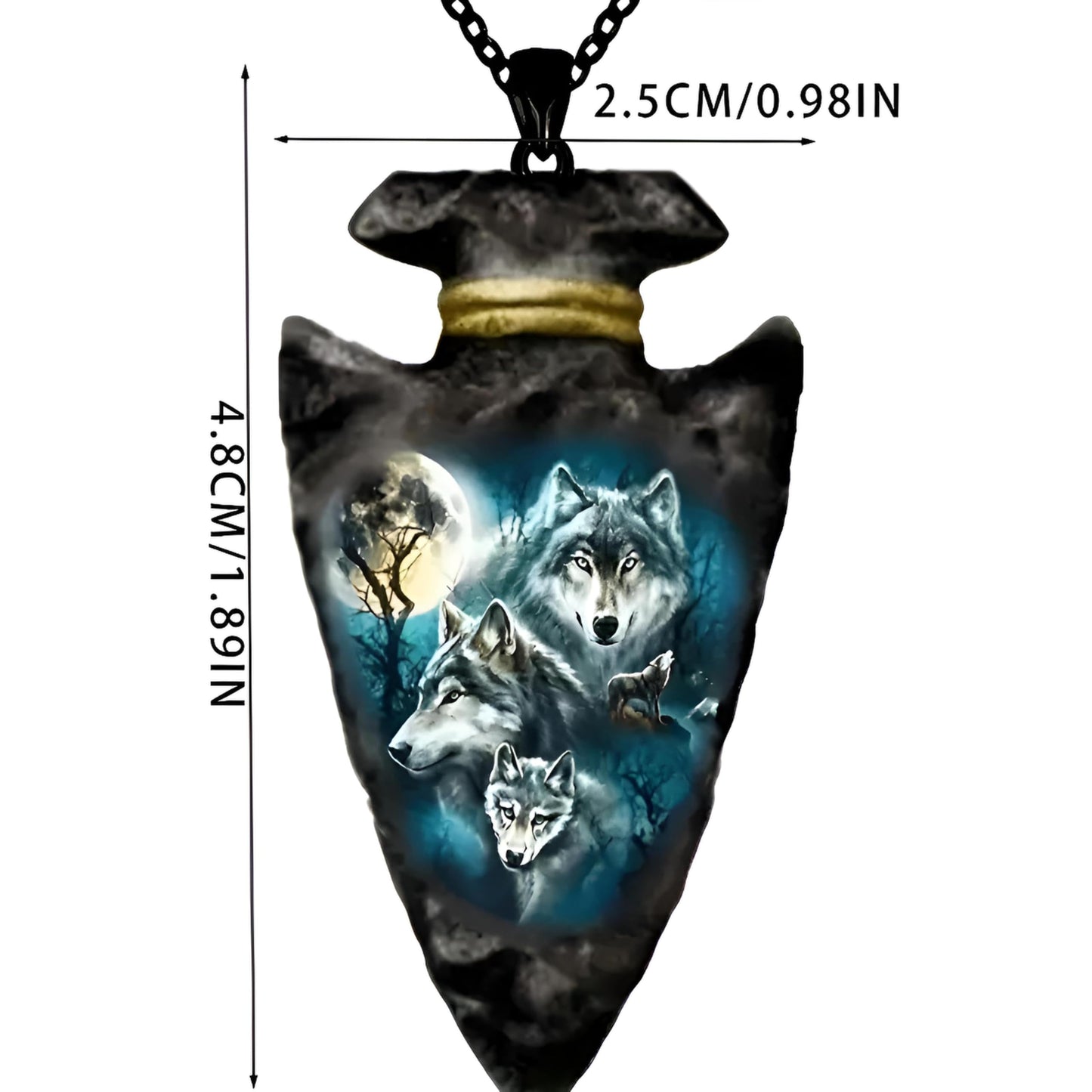 SUPAC Bald Eagle Triangle Pendant Necklace - Fashion-Forward Hip Hop Style - Durable & Bold Accessories for Men - Gift Idea for Every Occasion