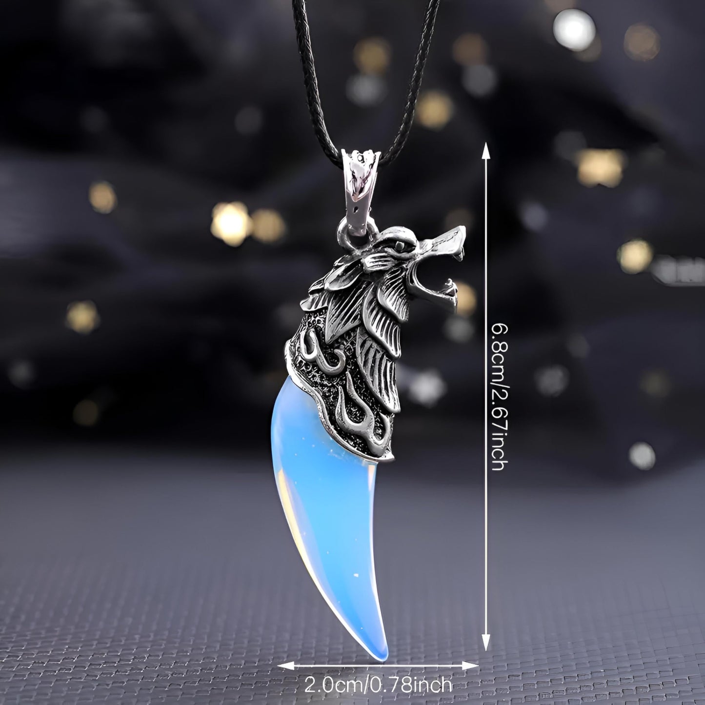 SUPAC Bald Eagle Triangle Pendant Necklace - Fashion-Forward Hip Hop Style - Durable & Bold Accessories for Men - Gift Idea for Every Occasion