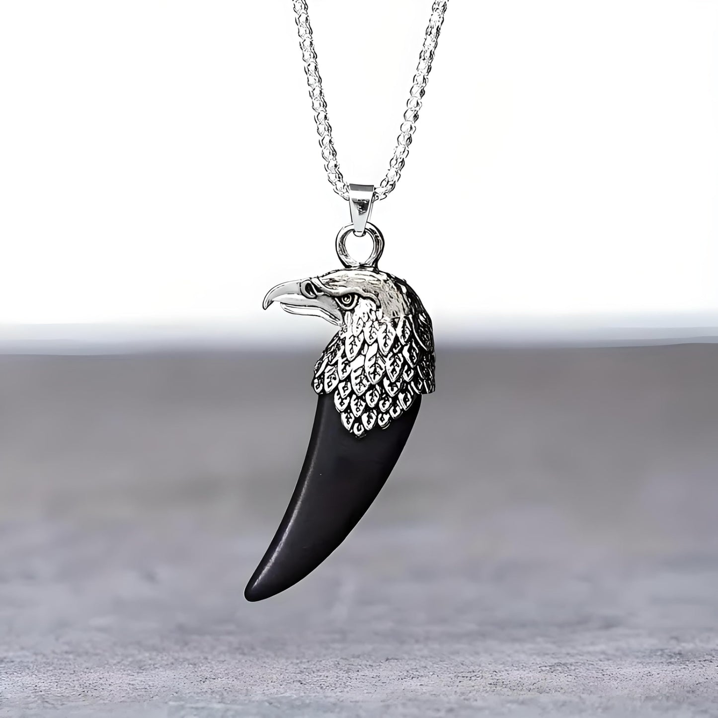 SUPAC Bald Eagle Triangle Pendant Necklace - Fashion-Forward Hip Hop Style - Durable & Bold Accessories for Men - Gift Idea for Every Occasion