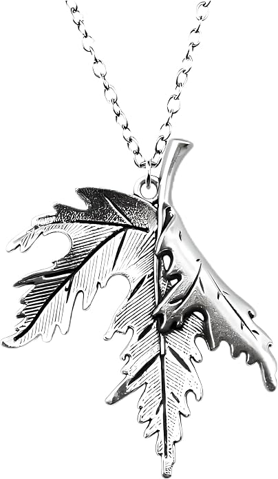 SUPAC Vintage Bronze Maple Leaf Pendant Necklace