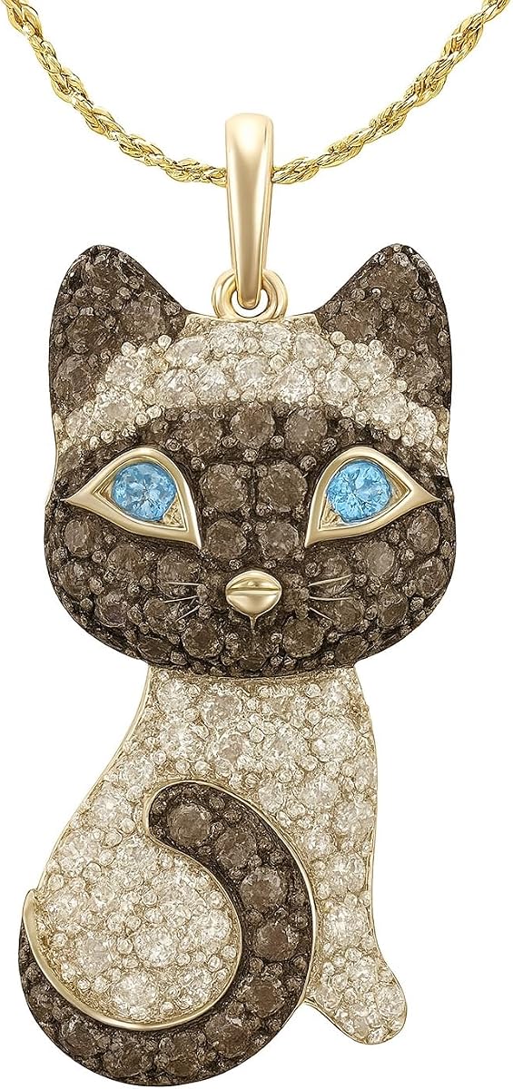 Gold Cat w/ Blue Eyes
