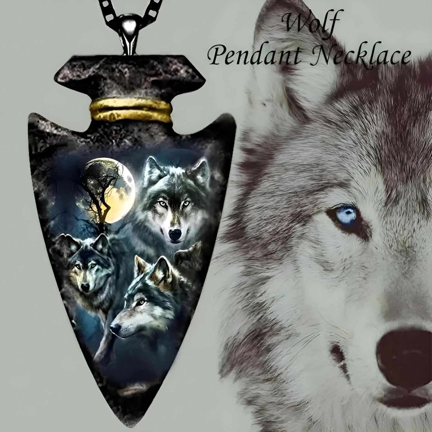 SUPAC Bald Eagle Triangle Pendant Necklace - Fashion-Forward Hip Hop Style - Durable & Bold Accessories for Men - Gift Idea for Every Occasion