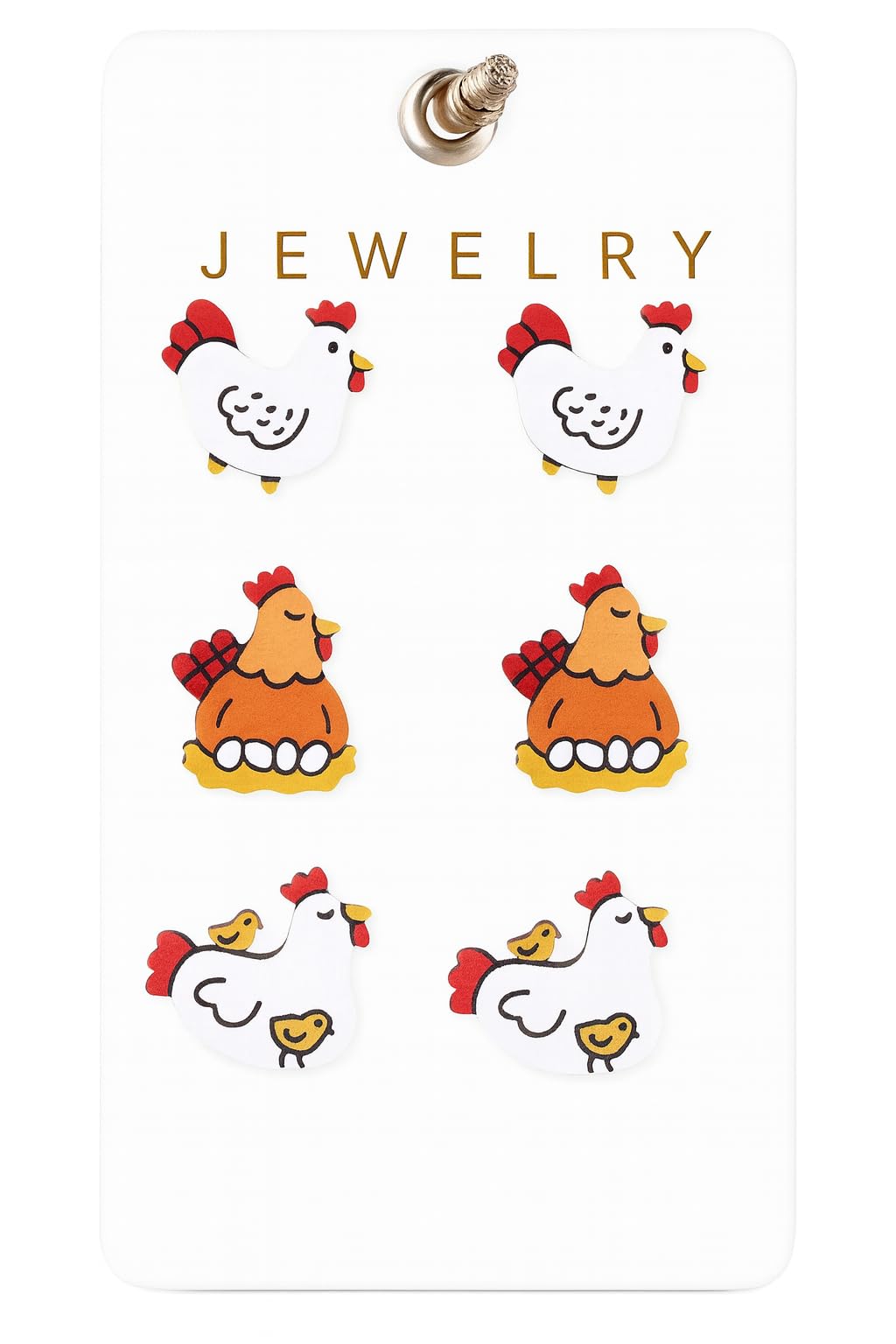 Cute Taco Stud Earrings Set, 3 Pairs of Mexican Cinco de Mayo Food Jewelry, Different Facial Expressions - 0.59 inch