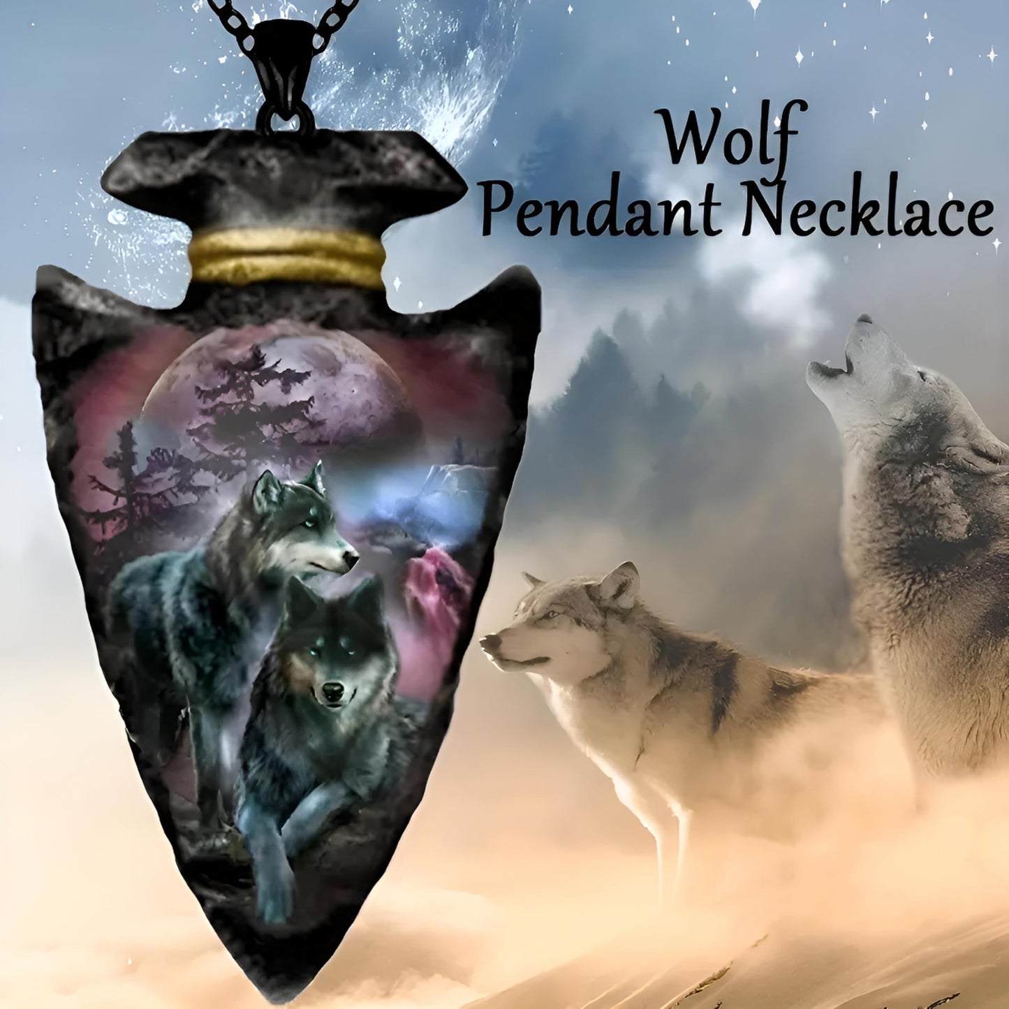 SUPAC Bald Eagle Triangle Pendant Necklace - Fashion-Forward Hip Hop Style - Durable & Bold Accessories for Men - Gift Idea for Every Occasion