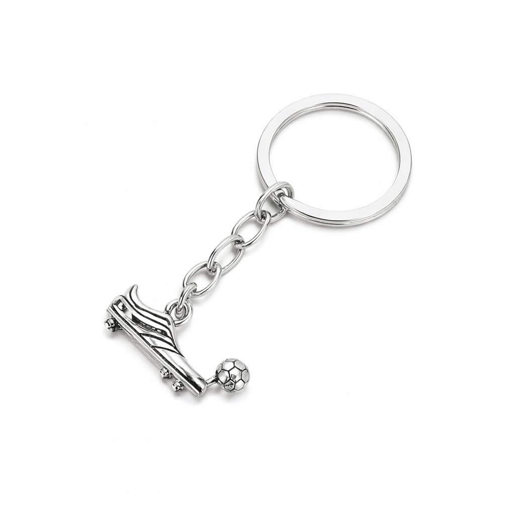 Soccer Cleats and Ball Silver or Gold Necklace – Show Your Love for the Beautiful Game!", - Score Style Points On and Off the Field! Stainless Steel Soccer Fan Pendant - Hip-Hop Street Style Necklace, Durable & Fashion-Forward SUPAC