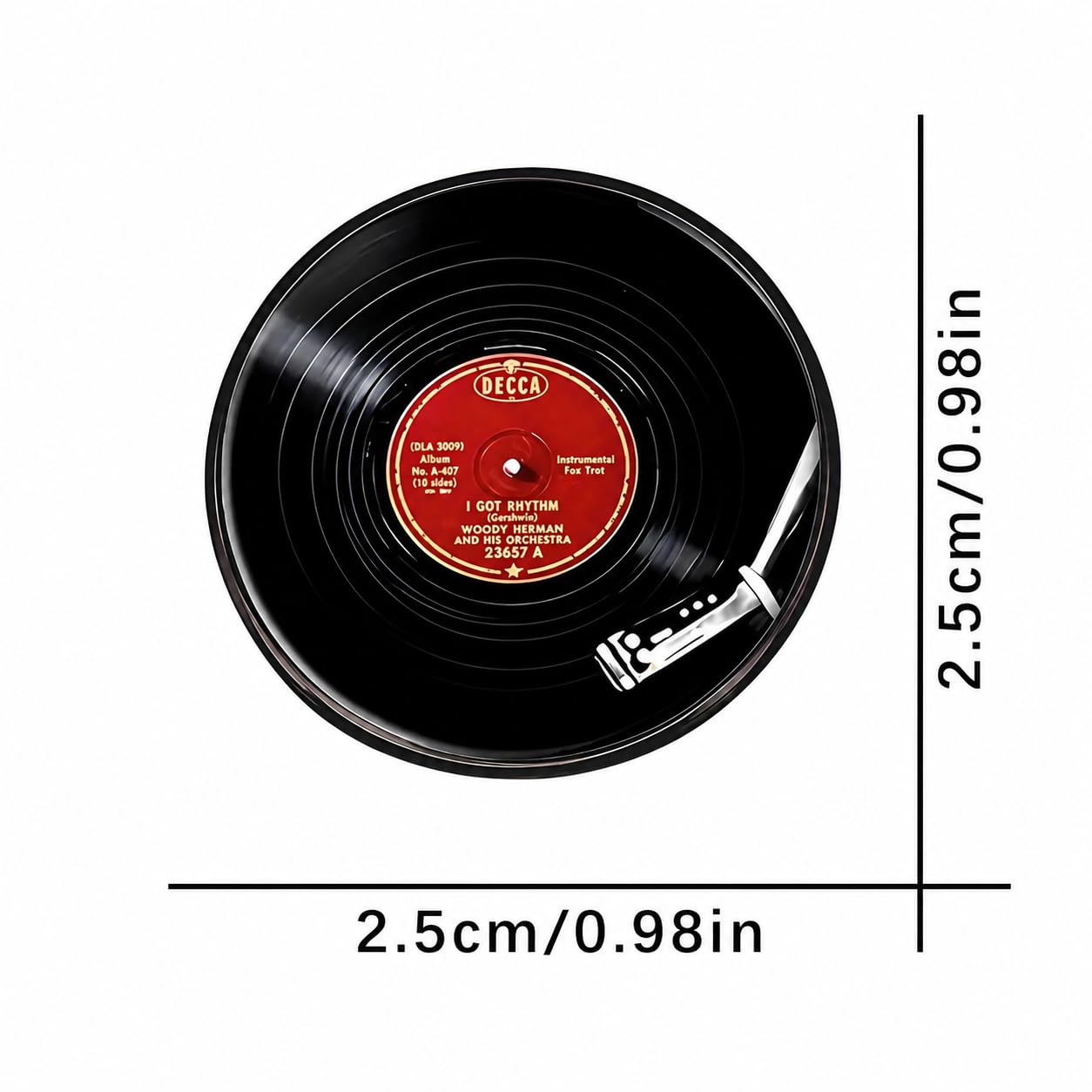 SUPAC Unique Music Record Pendant Necklace - Avant-Garde Fashion Accessory, Eye-Catching Design for Men and Women - Birthday, Christmas Gift or Personalized Jewelry