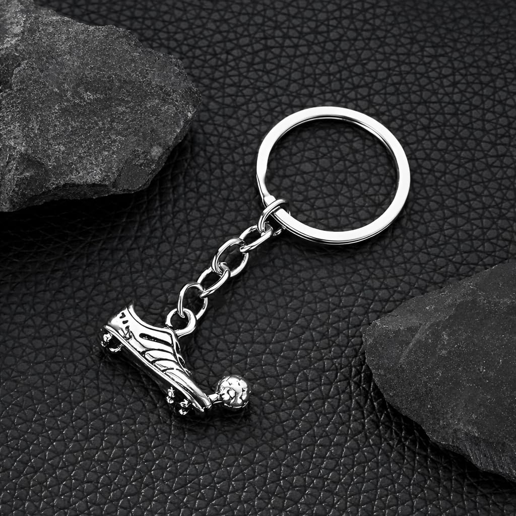 Soccer Cleats and Ball Silver or Gold Necklace – Show Your Love for the Beautiful Game!", - Score Style Points On and Off the Field! Stainless Steel Soccer Fan Pendant - Hip-Hop Street Style Necklace, Durable & Fashion-Forward SUPAC