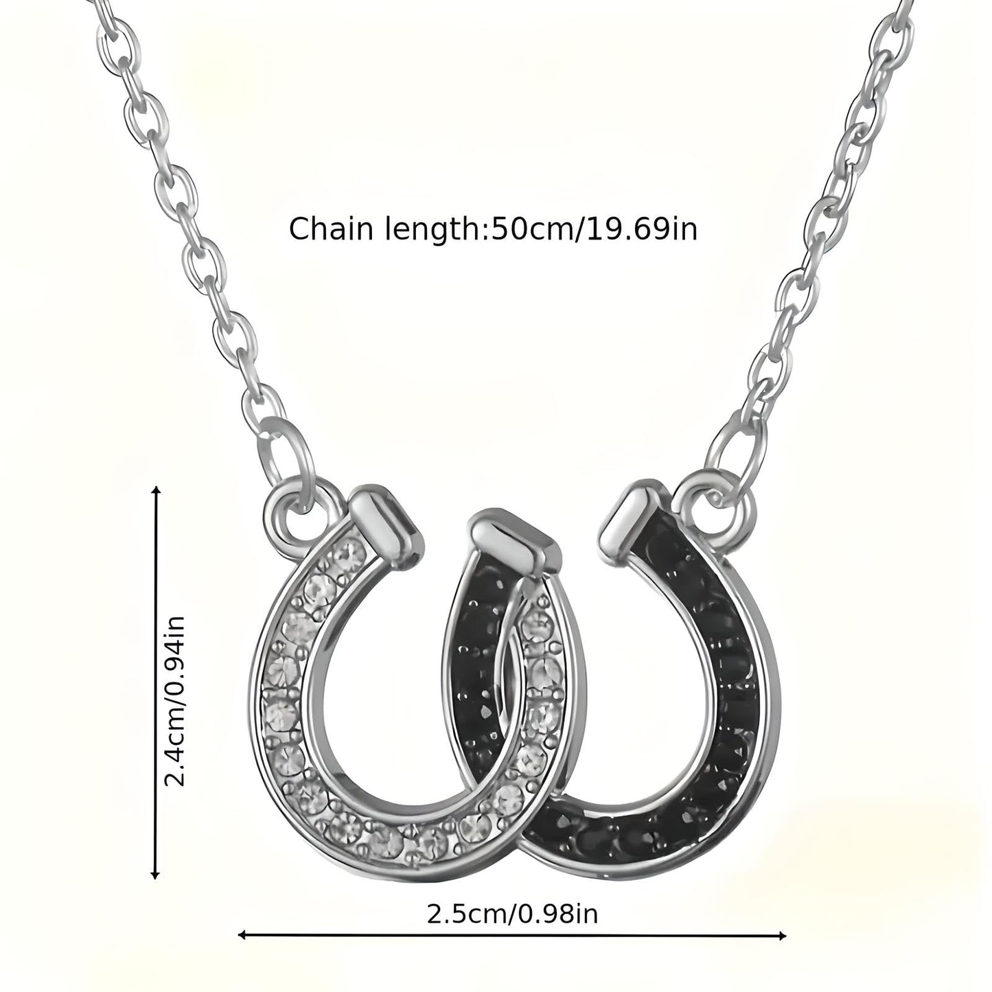 Country Heart Necklace, Infinity Heart Pendant Necklace, Horse Shoe, with 'I Love You Forever' Engraving, Country Women's Jewelry