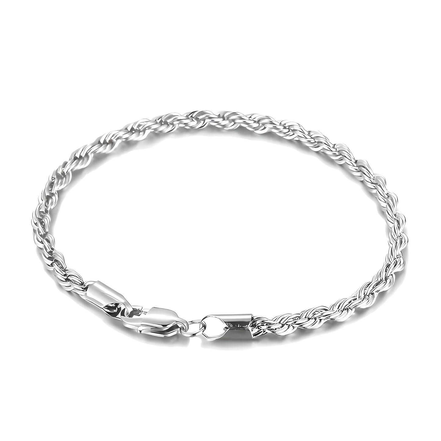3PCS Stainless Steel Bracelets for Men Gold, Silver, Black Bracelet Twisted Cable Mens Luxury Jewelry Bracelets Gifts