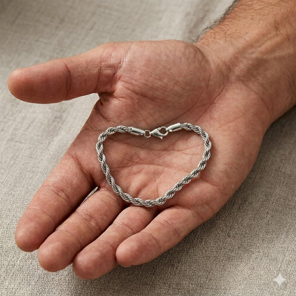 3PCS Stainless Steel Bracelets for Men Gold, Silver, Black Bracelet Twisted Cable Mens Luxury Jewelry Bracelets Gifts