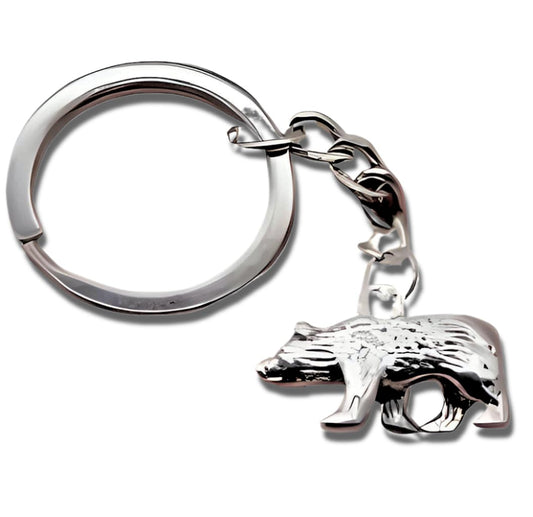 SUPAC New Fashionable Alloy Gold Animal Bear Pendant Key Chain Temperament Bag Car Key Chain Accessory Pendant