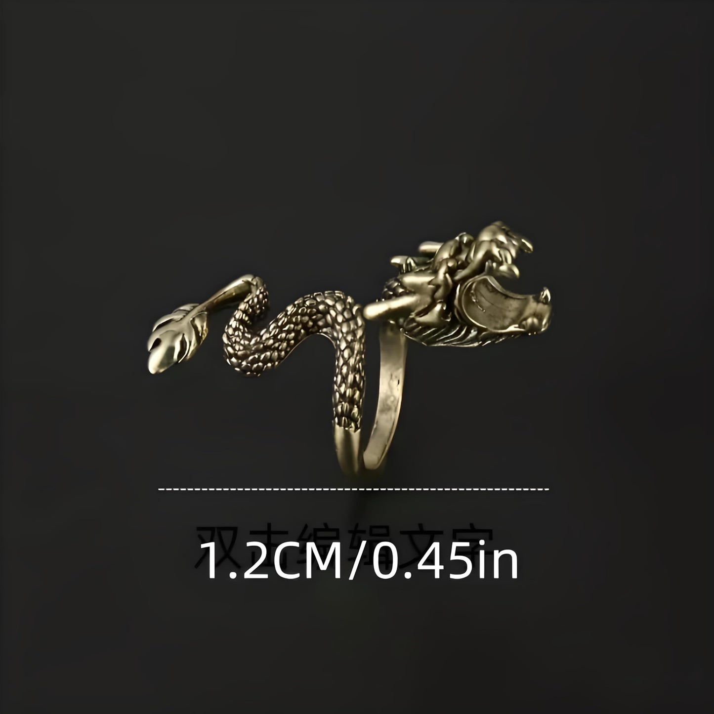 Whimsical Silver Flying Dragon Ring - Unique Animal Shape Design, Adjustable Index Finger Ring for Men or Women, Cute Personality Statement Jewelry, Niche Fashion Accessory